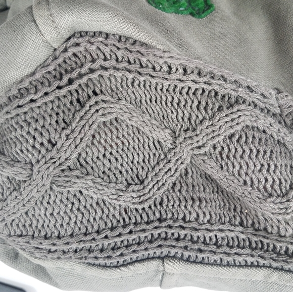 Angels Never Die Army Green Knit Embellished Sweater Dress - Picture 8 of 12